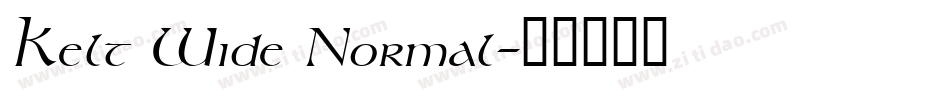 Kelt Wide Normal字体转换